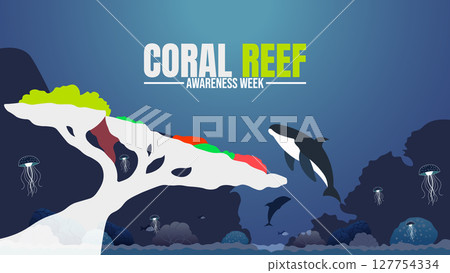 aquatic, coral reef, fish 127754334