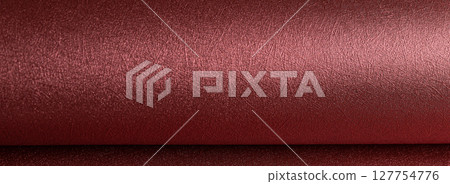 Paper background closeup. Monochrome red and marsala surface with pearlescent gloss, metallic shine, Paper background closeup. Monochrome red and marsala surface with pearlescent gloss, metallic shine, 127754776