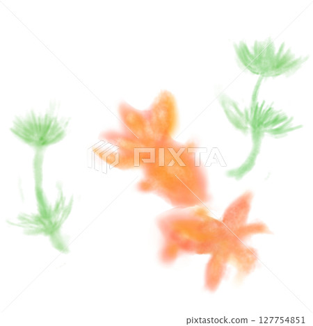 水彩畫金魚的插圖 水彩畫金魚的插圖 127754851