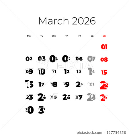 March 2026 calendar March 2026 calendar 127754858