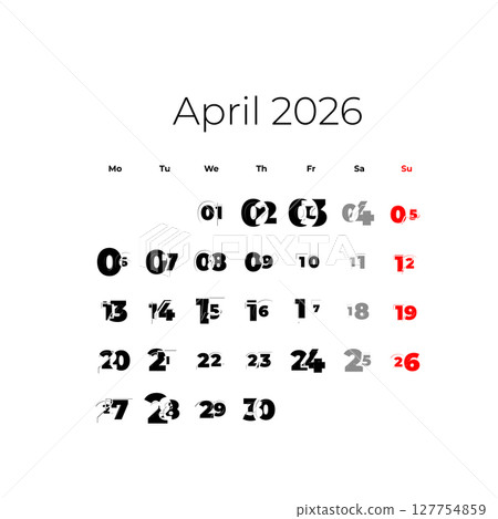 April 2026 calendar 127754859