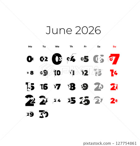 June 2026 calendar June 2026 calendar 127754861