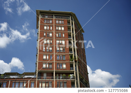 Pre industrial buildings in turin, italy 127755086