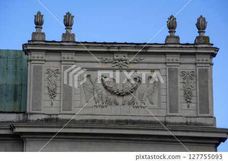 National Library biblioteca nazionale building Turin detail 127755093