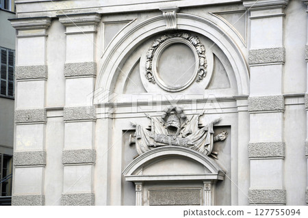 National Library biblioteca nazionale building Turin detail 127755094