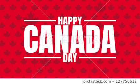 Happy Canada Day, Red and White Shine Bright 127756612