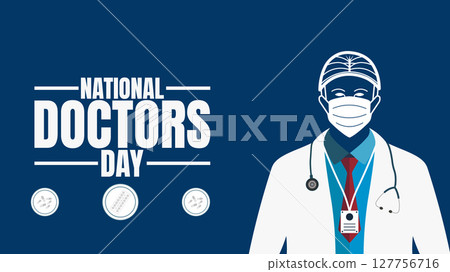 National Doctors Day, Thank You for Saving Lives design templet 127756716