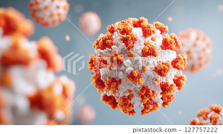 Doctor studies hiv virus hologram in medical research for advanced treatment and awareness Doctor studies hiv virus hologram in medical research for advanced treatment and awareness 127757222