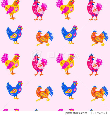 pattern, seamless, bird 127757321
