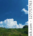 Summer blue sky and white clouds 127757763