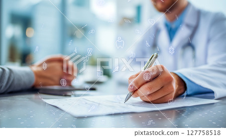 Smart clinic environment, futuristic wellness technology 127758518