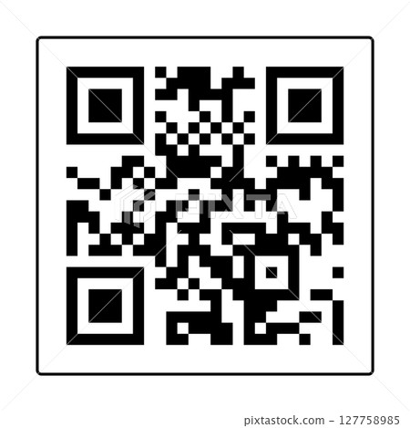 QR 碼樣式設計的範例材質 - 白色背景上帶有黑色邊框的二維碼範例 | 25 個儲存格 QR 碼樣式設計的範例材質 - 白色背景上帶有黑色邊框的二維碼範例 | 25 個儲存格 127758985