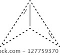 Dotted boomerang illustration. 127759370