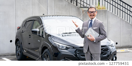 Driver Dealer Car Driver Dealer Car 127759431