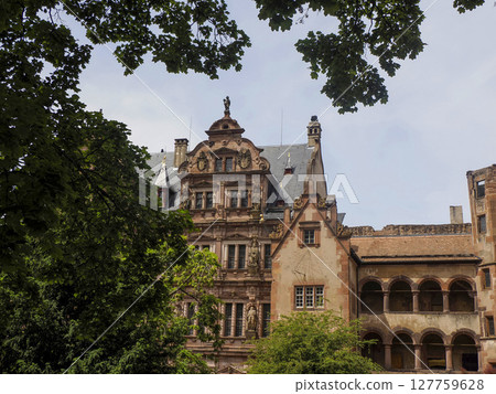 Ancient Heidelberg medieval castle in Germany Ancient Heidelberg medieval castle in Germany 127759628