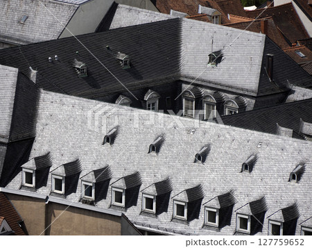 Aerial Town view panorama cityscape from Ancient Heidelberg medieval castle in Germany Aerial Town view panorama cityscape from Ancient Heidelberg medieval castle in Germany 127759652