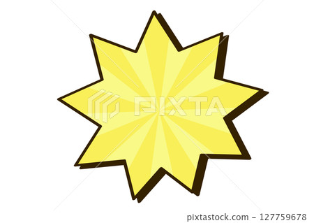 星爆風格語音泡棉黃向量 127759678
