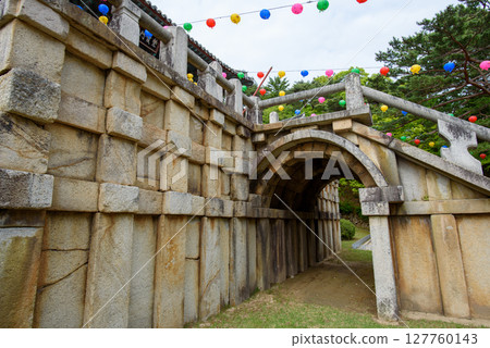 Bulguksa Buddhist temple, UNESCO World Heritage Site in Gyeongju, South Korea 127760143