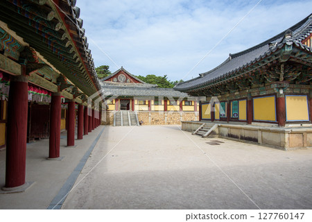 Bulguksa Buddhist temple, UNESCO World Heritage Site in Gyeongju, South Korea Bulguksa Buddhist temple, UNESCO World Heritage Site in Gyeongju, South Korea 127760147