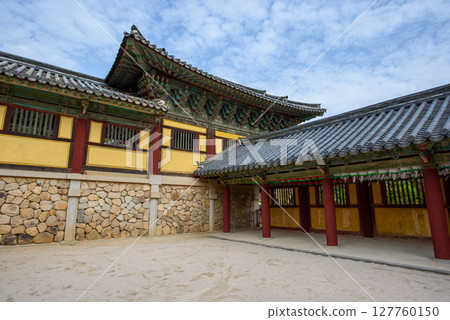 Bulguksa Buddhist temple, UNESCO World Heritage Site in Gyeongju, South Korea Bulguksa Buddhist temple, UNESCO World Heritage Site in Gyeongju, South Korea 127760150