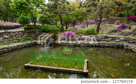 Namsangol Hanok Village traditional public park in Seoul, capital of South Korea Namsangol Hanok Village traditional public park in Seoul, capital of South Korea 127760159