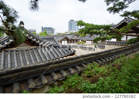 Namsangol Hanok Village traditional public park in Seoul, capital of South Korea 127760162