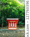 [Okayama City, Okayama Prefecture] The red torii gate amid the greenery of Kibitsu Shrine 127760396
