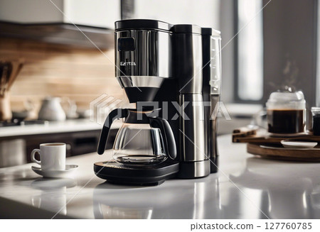 Coffee maker in the kitchen 127760785