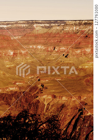 Hazy Sky Day Winter The Grand Canyon Arizona Hazy Sky Day Winter The Grand Canyon Arizona 127761080