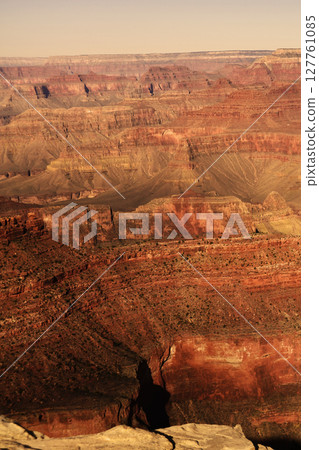 Hazy Sky Day Winter The Grand Canyon Arizona Hazy Sky Day Winter The Grand Canyon Arizona 127761085