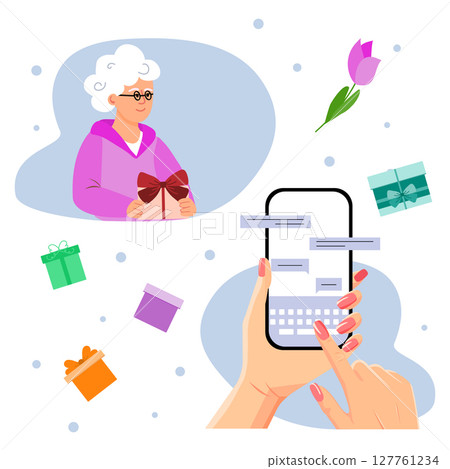 Retired people Birthday Mother's day Gift remotely 127761234