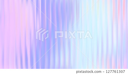 Vector Abstract Colorful Blurred Holographic Gradient background. Vertical Ribbed glass texture. Pastel bg. 127761307