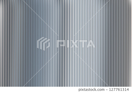 Vector Gray Blurred Glass Gradient background. Vertical Ribbed glass texture. Abstract bg. 127761314