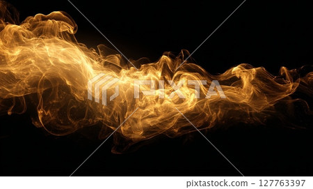 金色煙霧背景 金色煙霧背景 127763397