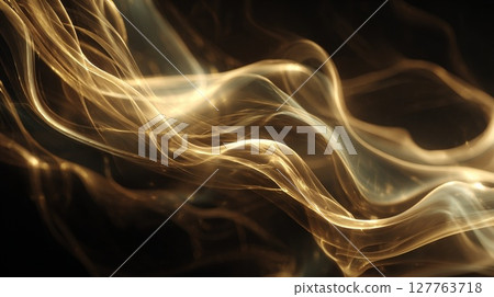 金白色煙霧背景 127763718