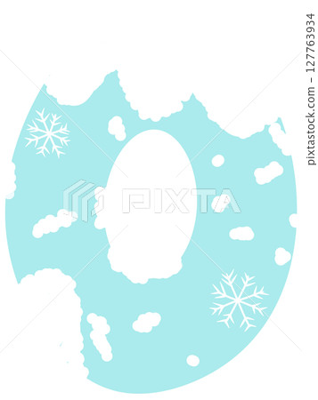 Drawing of numbers in winter style zeros to nine 127763934