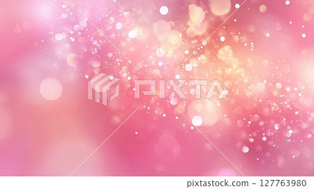粉紅色閃閃發光的散景背景 粉紅色閃閃發光的散景背景 127763980