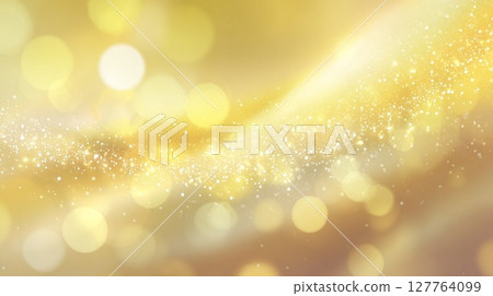 金色閃亮的燈光背景 127764099