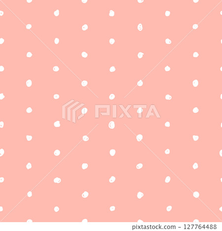 Polka Dot hand drawing Background, seamless vector design Polka Dot hand drawing Background, seamless vector design 127764488