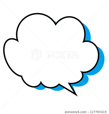 簡單的語音氣泡圖-蓬鬆 127765819