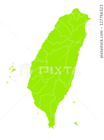世界地圖上的台灣行政區劃圖(台灣地圖) 世界地圖上的台灣行政區劃圖(台灣地圖) 127766323