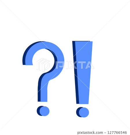 3D感嘆號(藍色) 3D感嘆號(藍色) 127766546