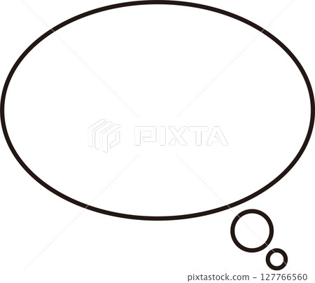 Simple speech bubble 6 thinking 127766560