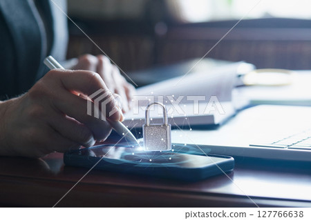 Securing data on a mobile device with a pen Securing data on a mobile device with a pen 127766638