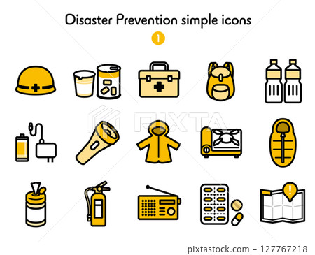圖示集合防災 127767218