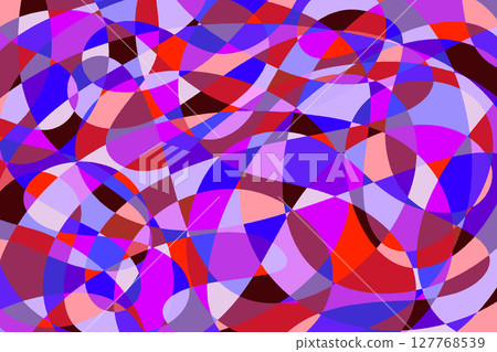 Curved mosaic-like color surface composition 1-5 127768539