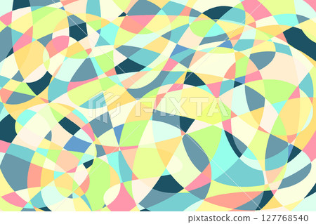 Curved mosaic-like color surface composition 1-14 127768540