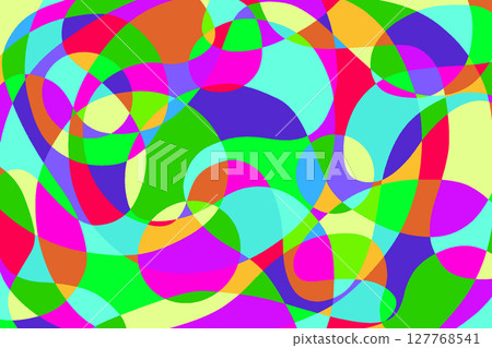 Curved mosaic-like color surface composition 1-2 Curved mosaic-like color surface composition 1-2 127768541