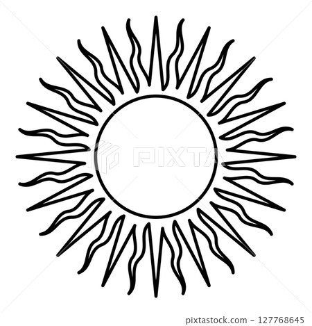 Jesuit symbol Christian concept sign contour outline line icon black color vector illustration image thin flat style Jesuit symbol Christian concept sign contour outline line icon black color vector illustration image thin flat style 127768645