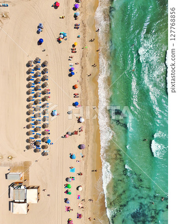 Aerial view of Dehesa de Campoamor beach 127768856